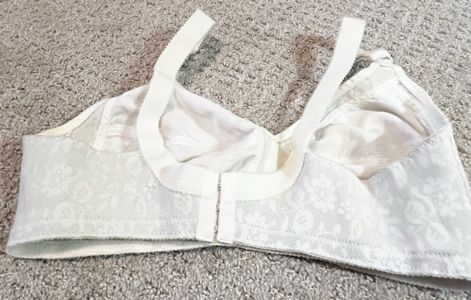 Vintage Sears Nylon Perma Prest Bra Sz 40C 50s 60s Burlesque Wireless #58905