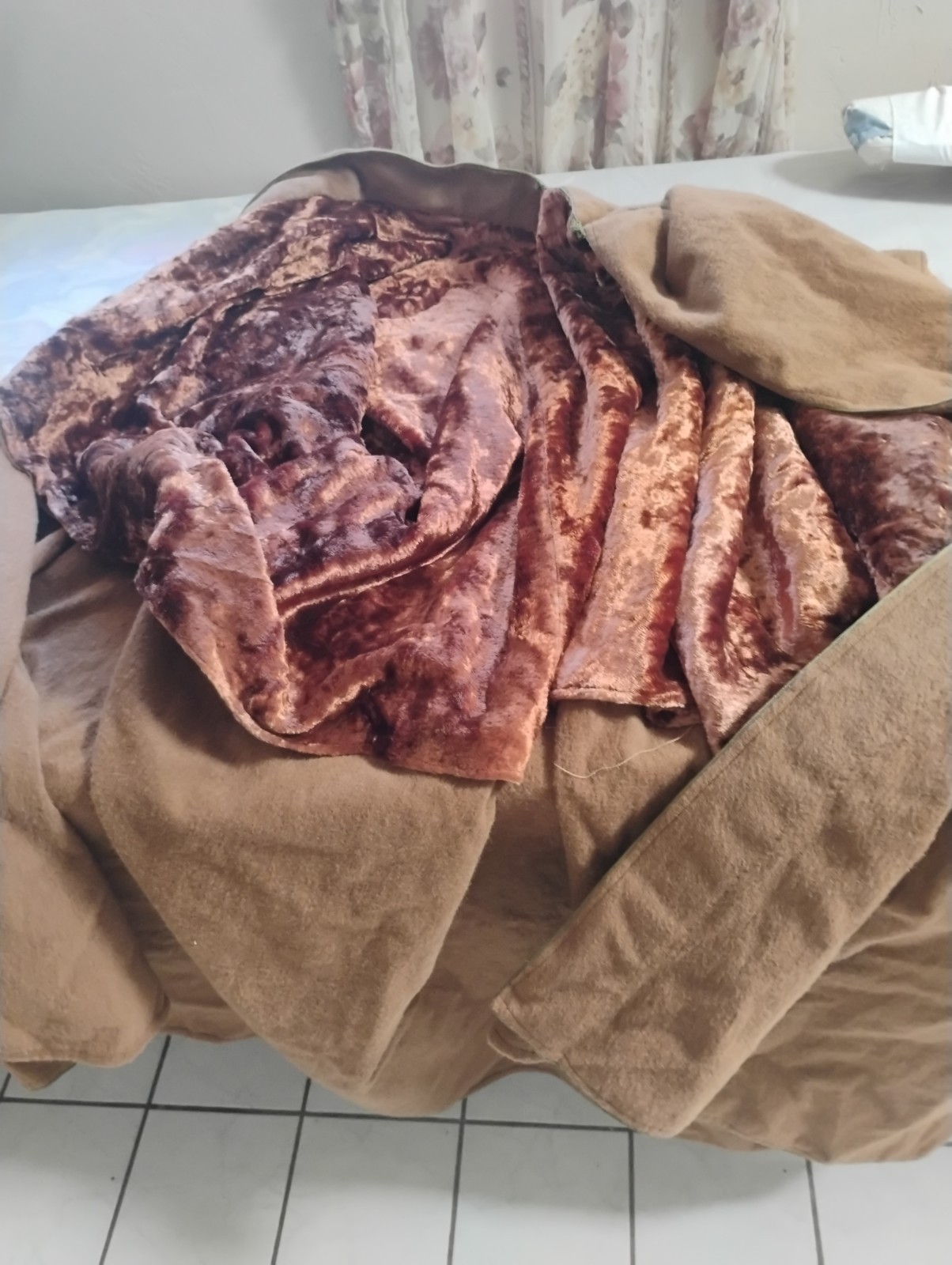 50’s Antique Vtg Heavy WOOL Camel Cape Quality Southwest Poncho blanket 100 X57
