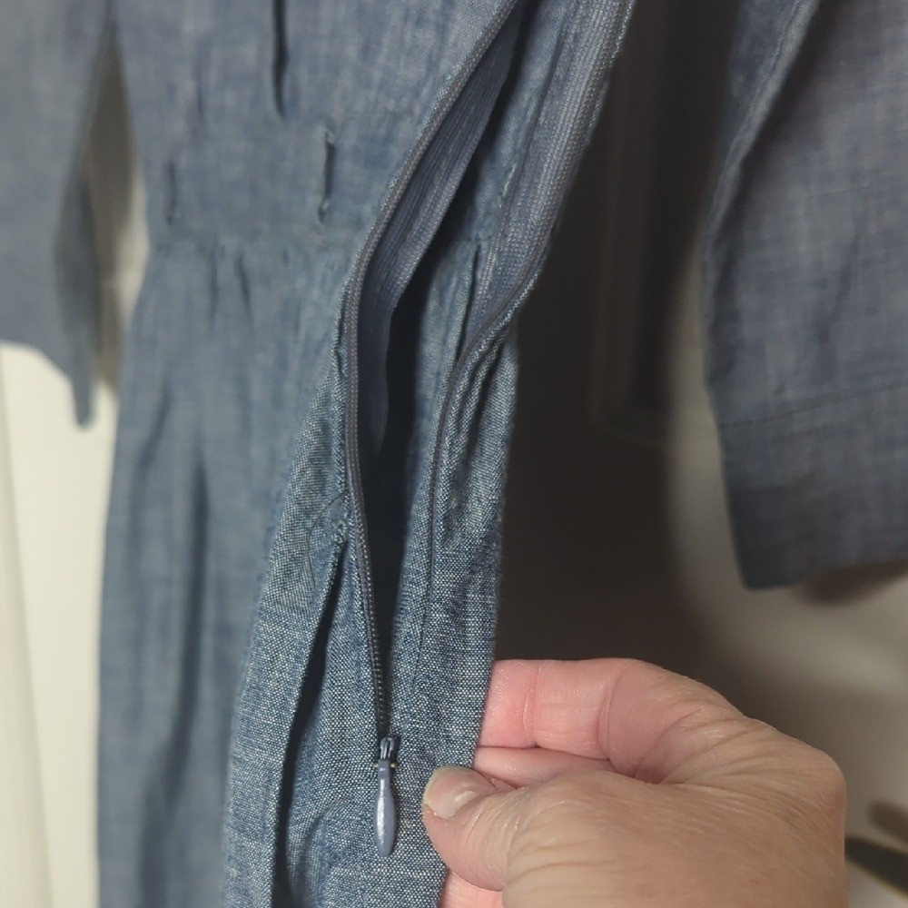 Gap 1969 Chambray Shirt Dress Size Medium *Missing Original Belt*