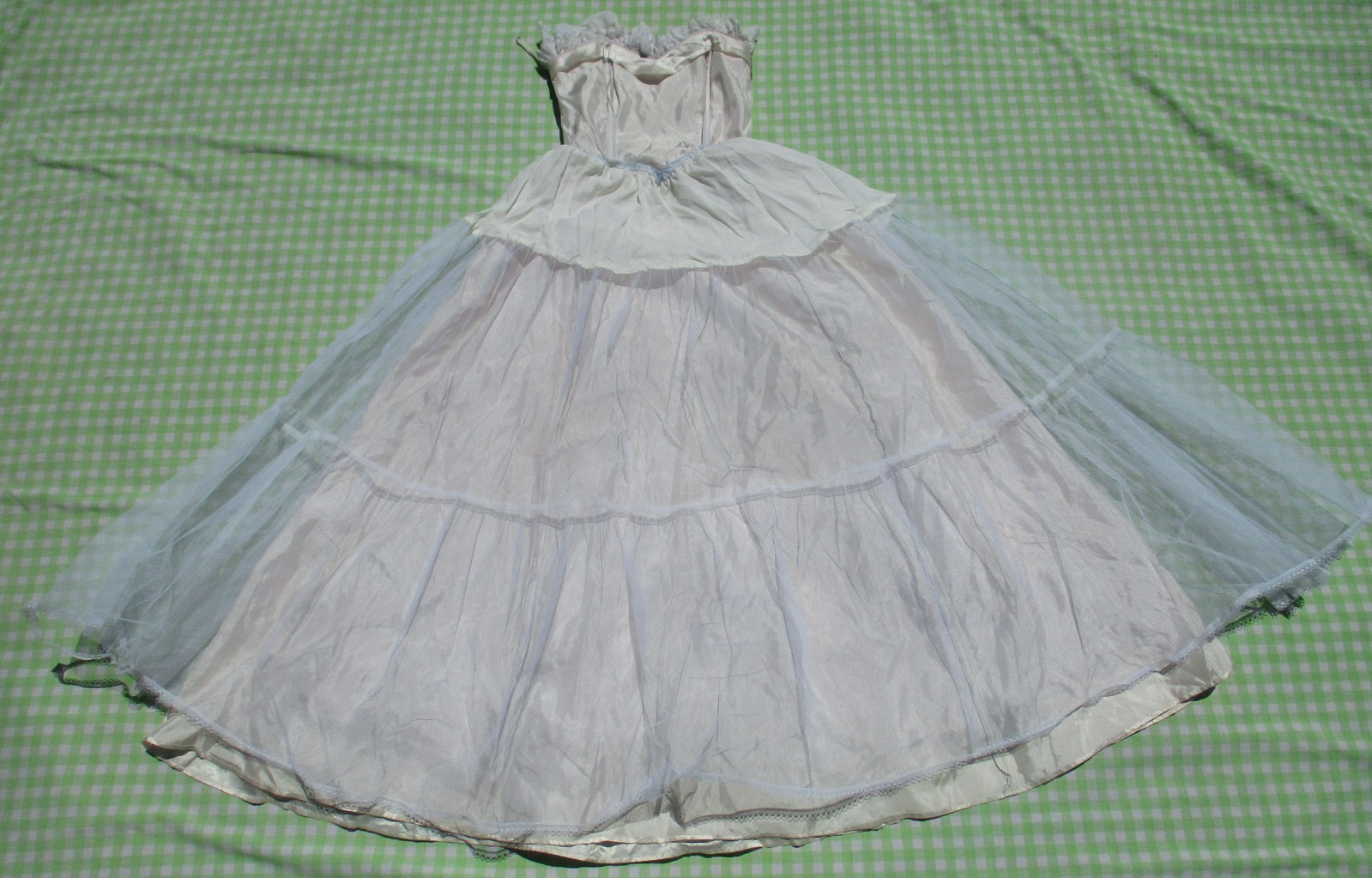 Vintage 70s 80s Gunne Sax Jessica Rococo Southern Bell Strapless Ball Gown Dress