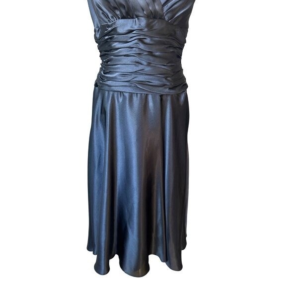 Vintage Maggy Boutique V Neck Ruched Cocktail Dress Size 6 V Neck Marilyn Monroe