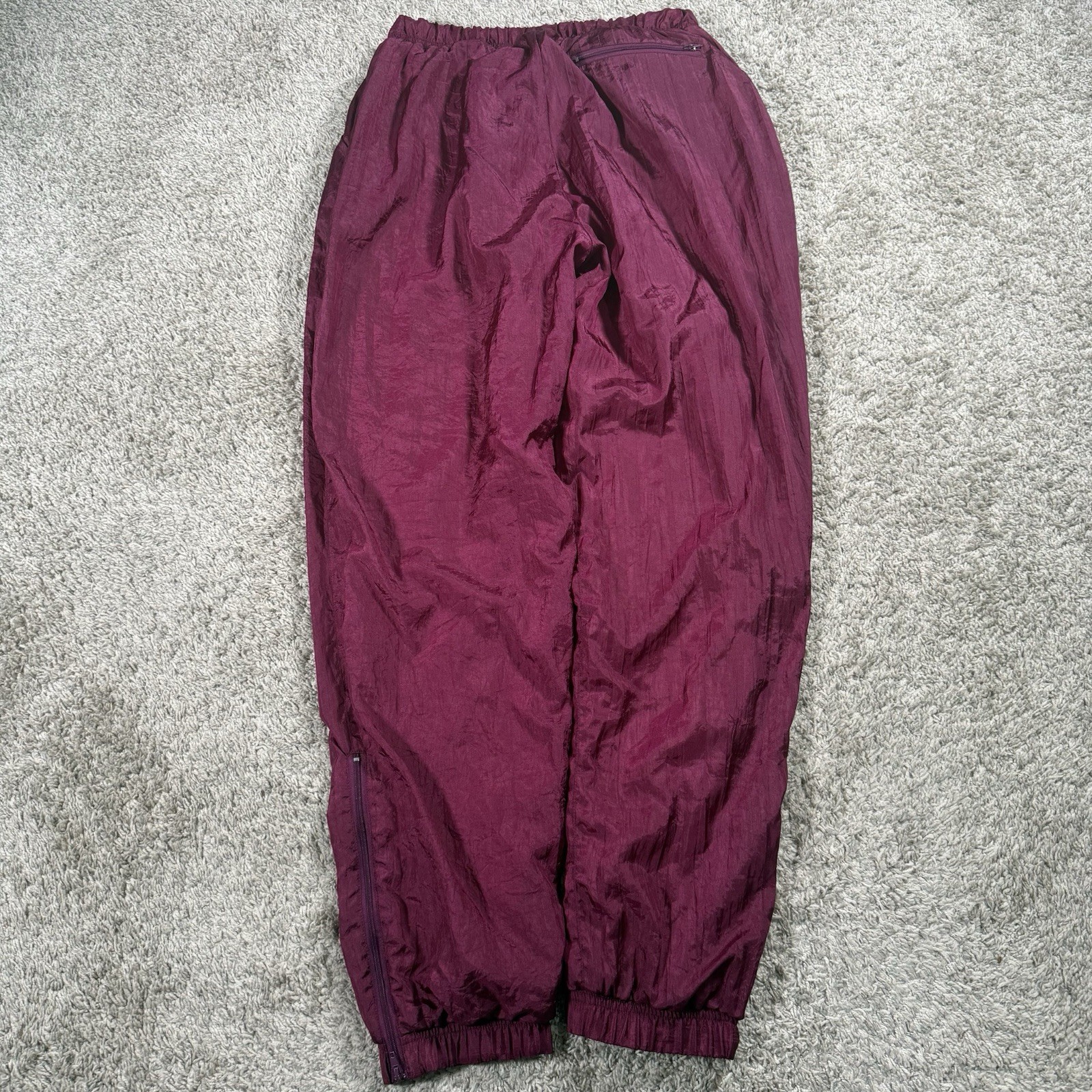 Vintage 80s 90s Tracksuit Womens Petite Large Purple Windbreaker Jacket Pants