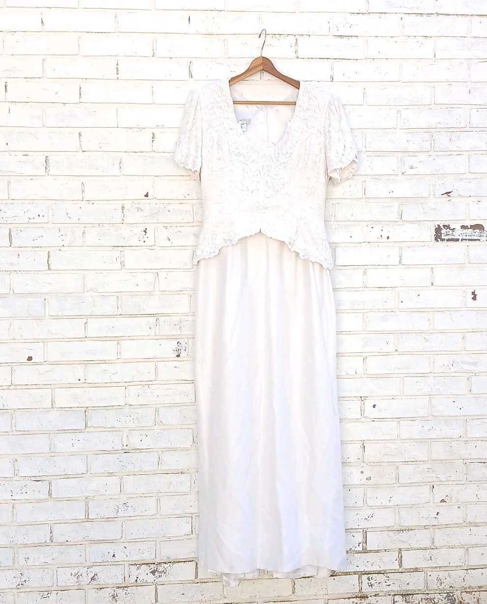 Vintage Jessica Mcclintock Bridal Dress Lace Mermaid Cottage Core