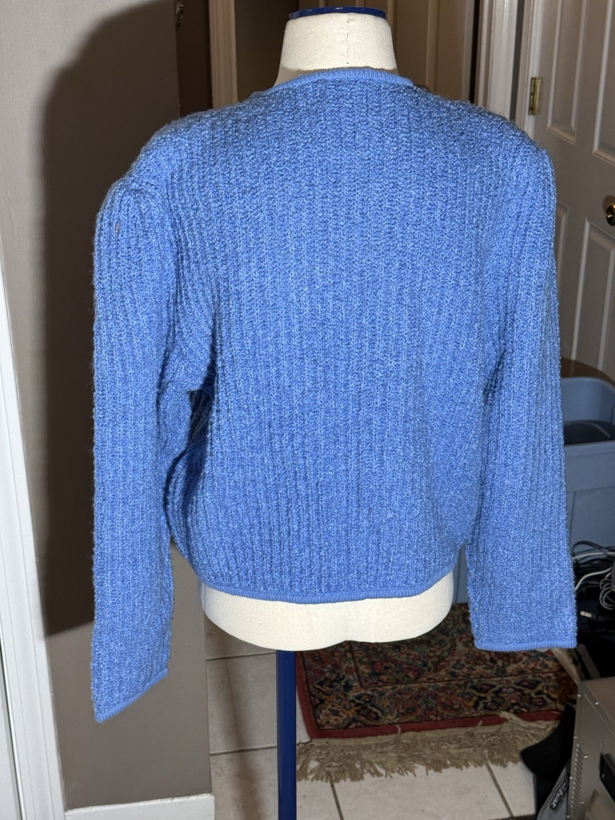 Tanner XL Acrylic Light Blue Sweater (vintage New Old Stock, 90s)