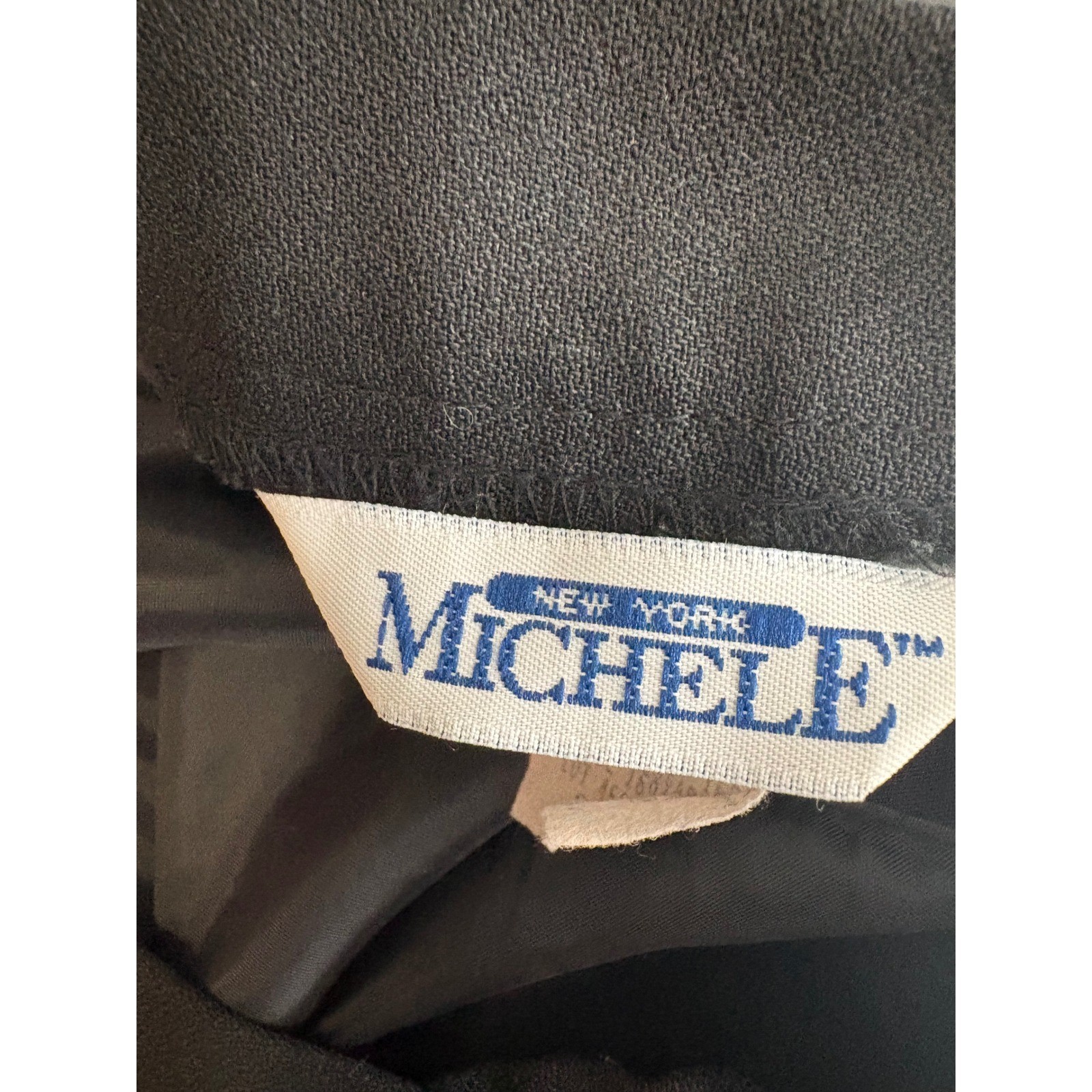 New York Michele Skirt Womens 8 Black Maxi Vintage High Waist Pleated