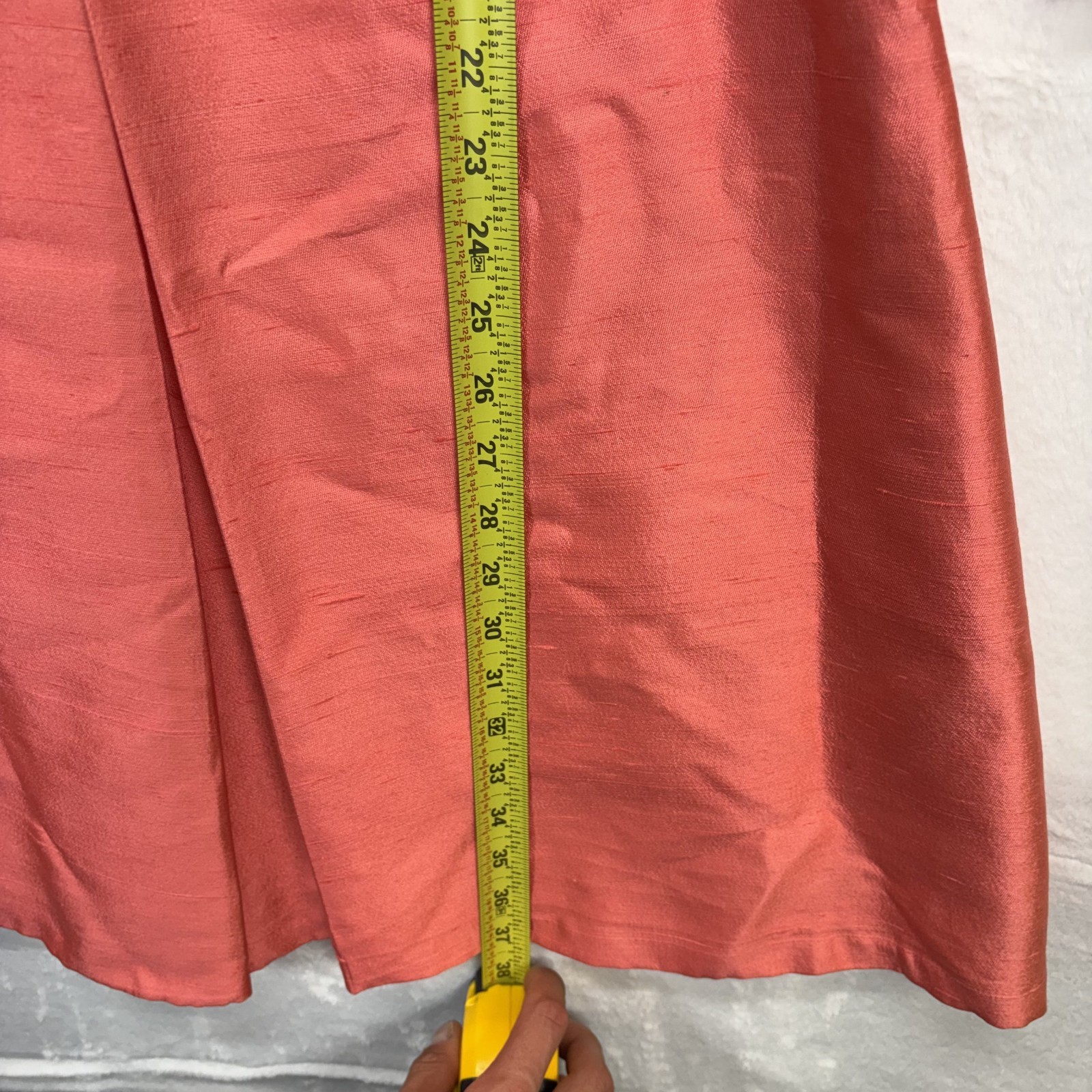 Vintage Gino Charles Dress Silk Wool Pink Beaded V Neck Mod Cocktail 60s Size 6