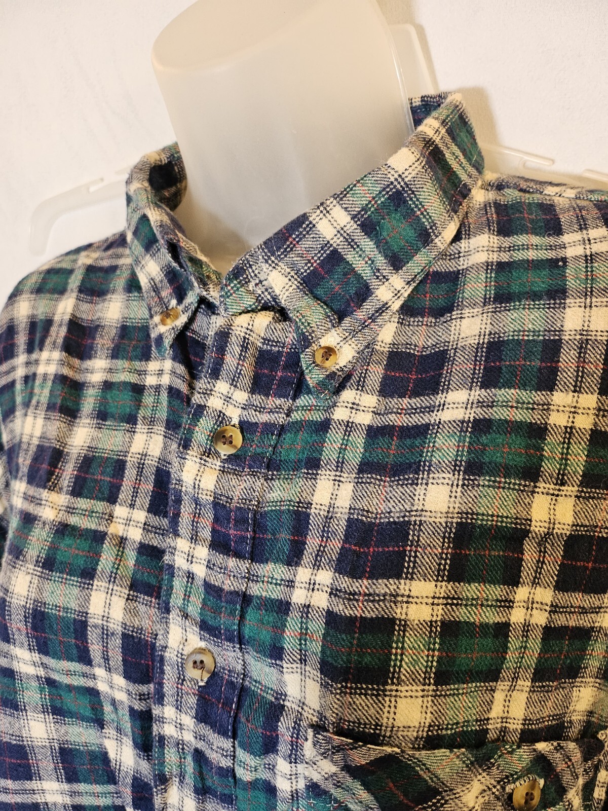 Vintage Bugle Boy ladies flannel shirt size large
