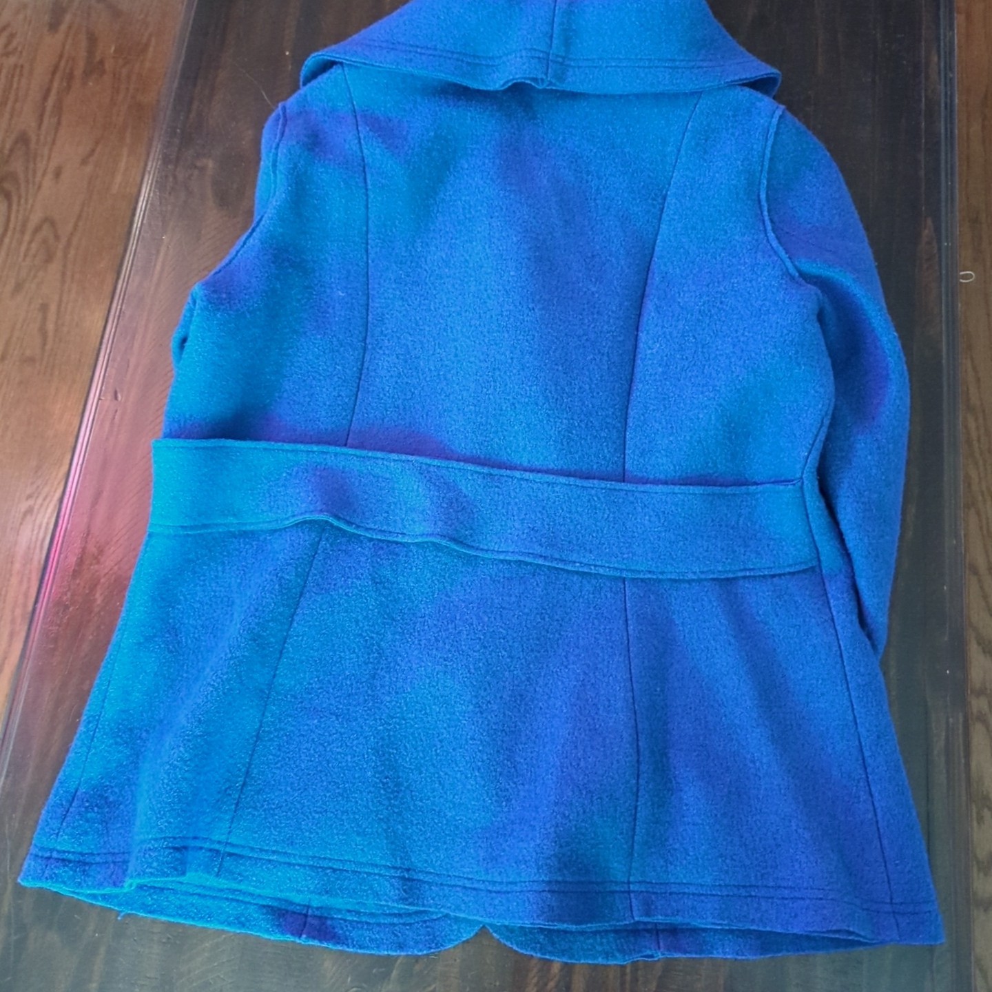 Forecaster Of Boston Coat Blue Wool-Blend Vintage Style Womens Dark Size 18