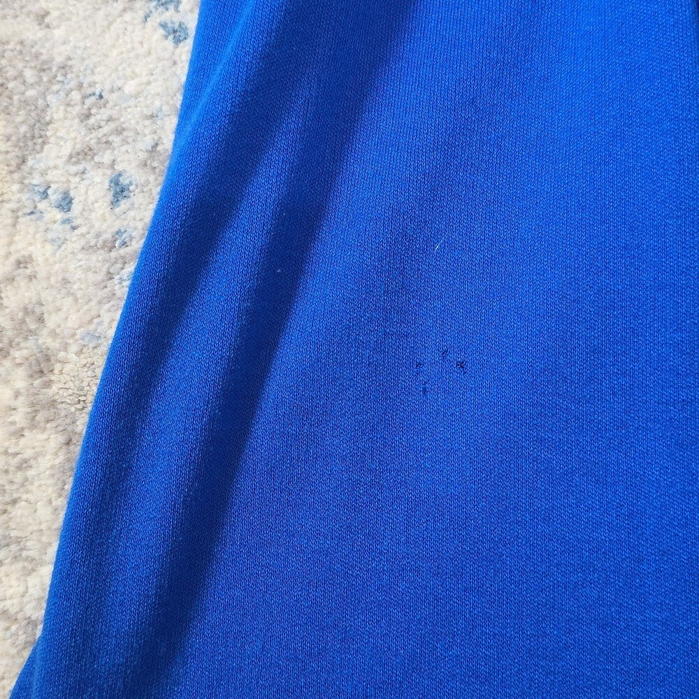 Expo Petite Vintage Women’s Size 8 Blue Lace Trim 100% Cotton Dress 1980’s