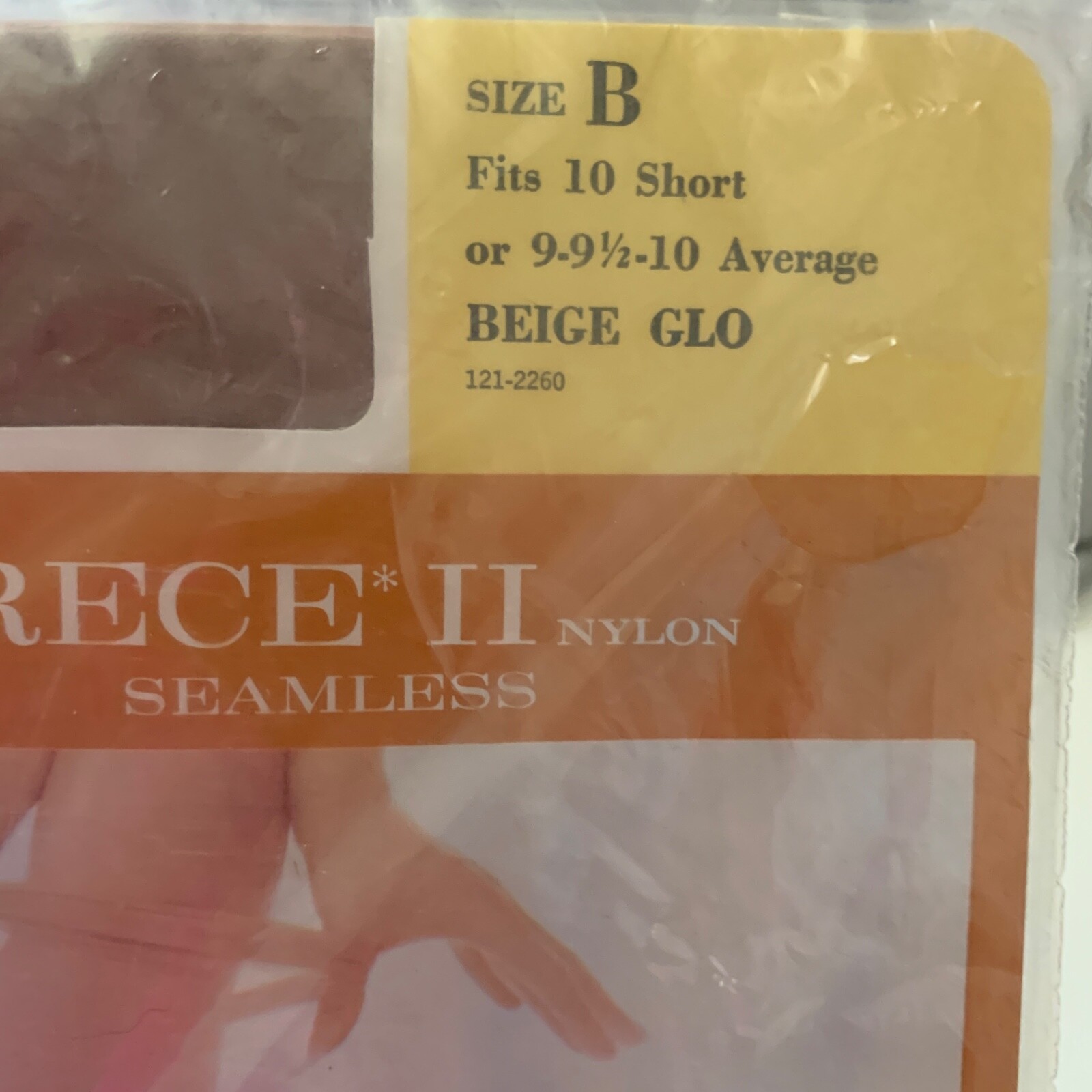 JC Penney Gaymode Cantrece II Stockings SIZE B GARTER Beige Glo Stretch 3 PACK