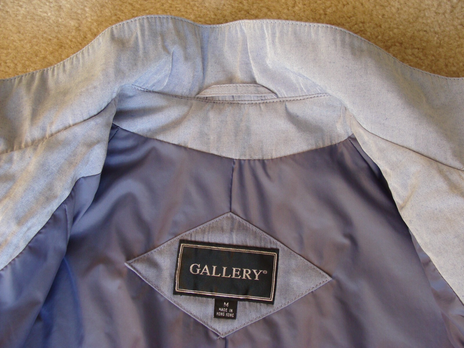 Vintage Lilac Swing Coat Size Medium Knee-length Light-weight Cape purple