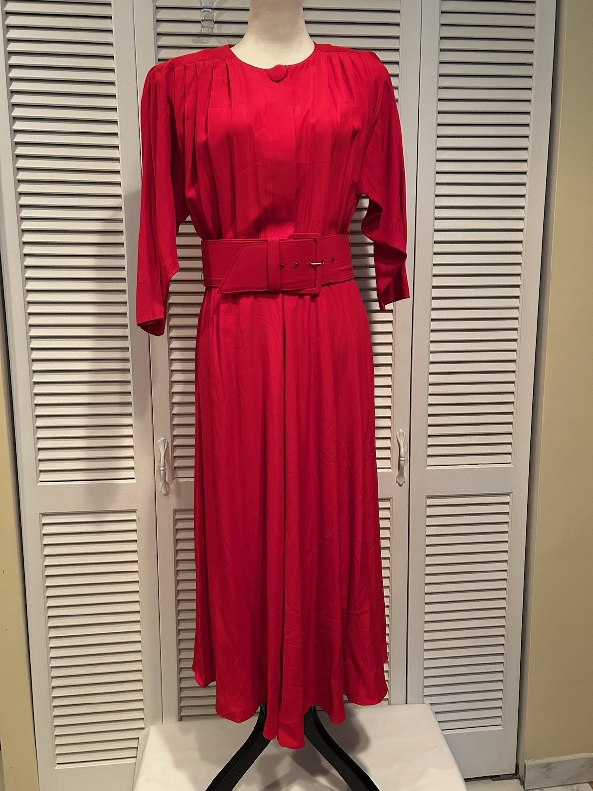 Nina Piccalino Vintage Long Red Maxi Dress sz 6