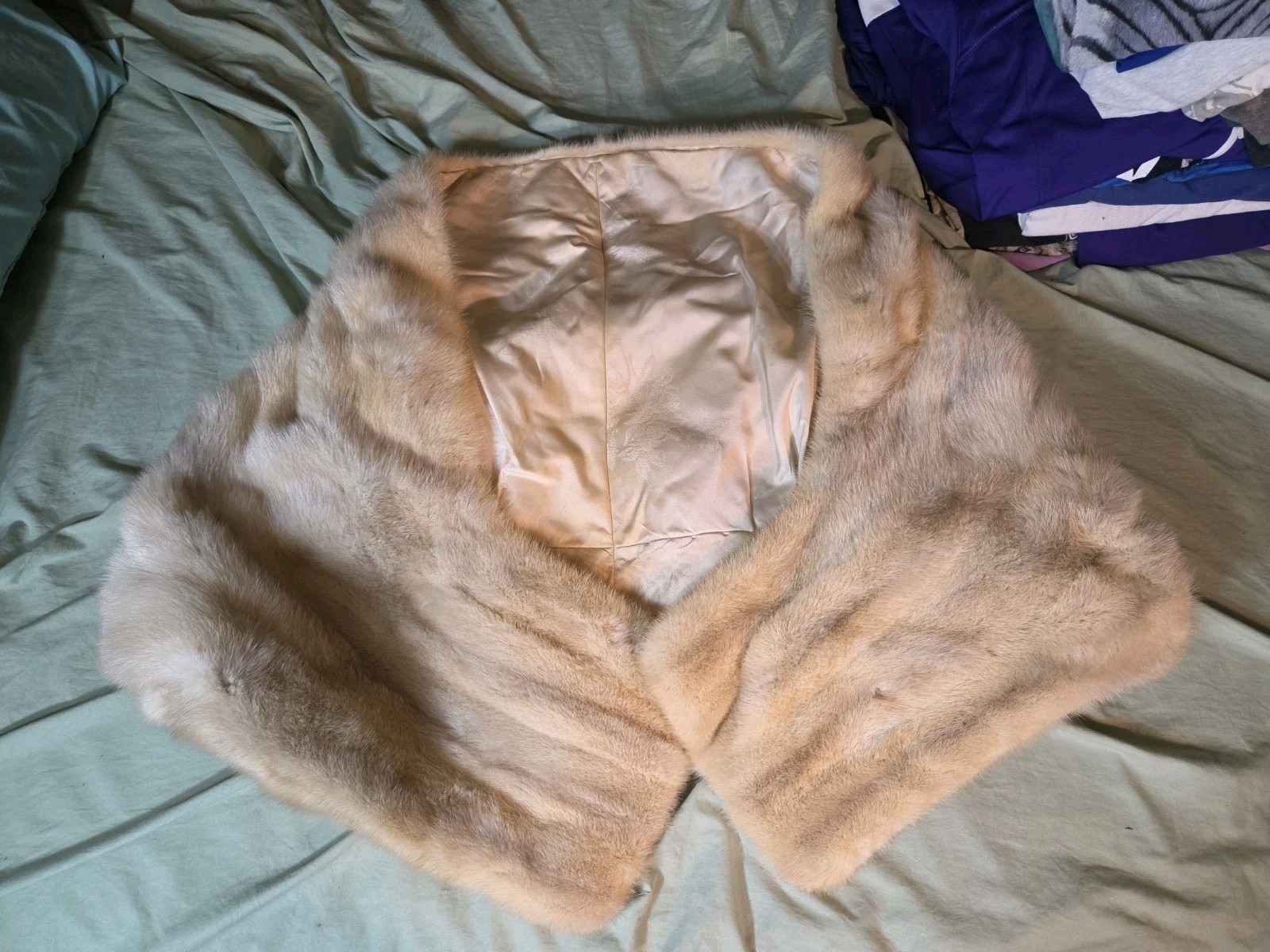 Vintage 1950s Mink Fur Stole One Size | 50s 60s Livingston Bros. Shawl Winter