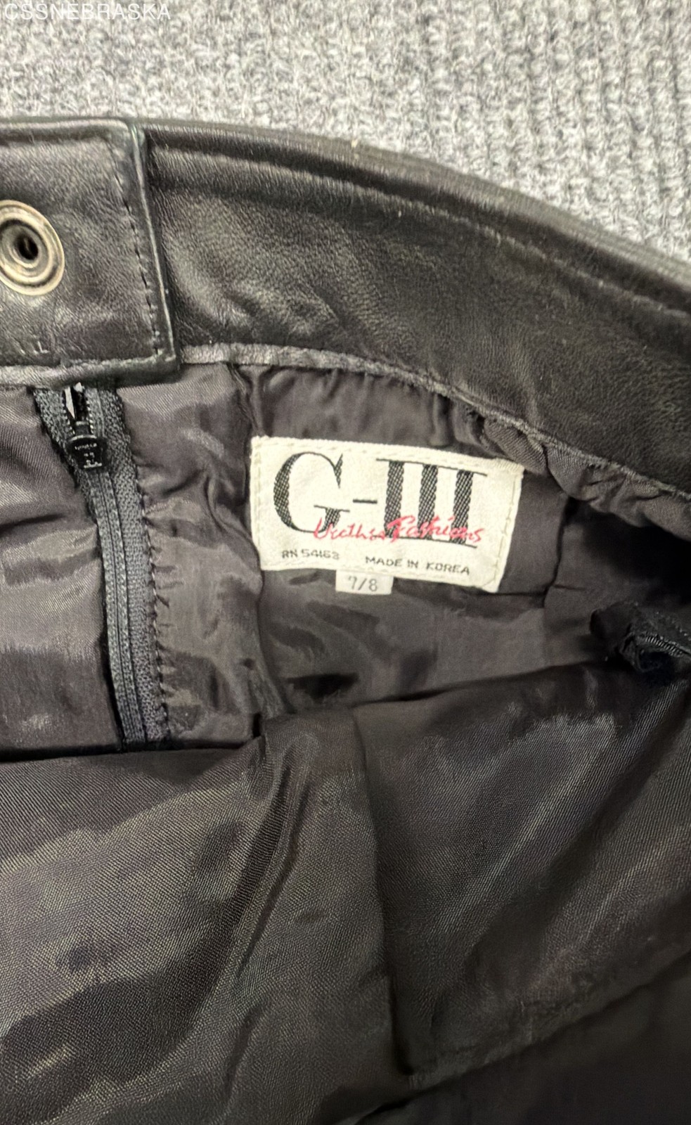Vintage 90s G-III Leather Fashions Women’s Black High Waist Pencil Skirt Sz 7/8