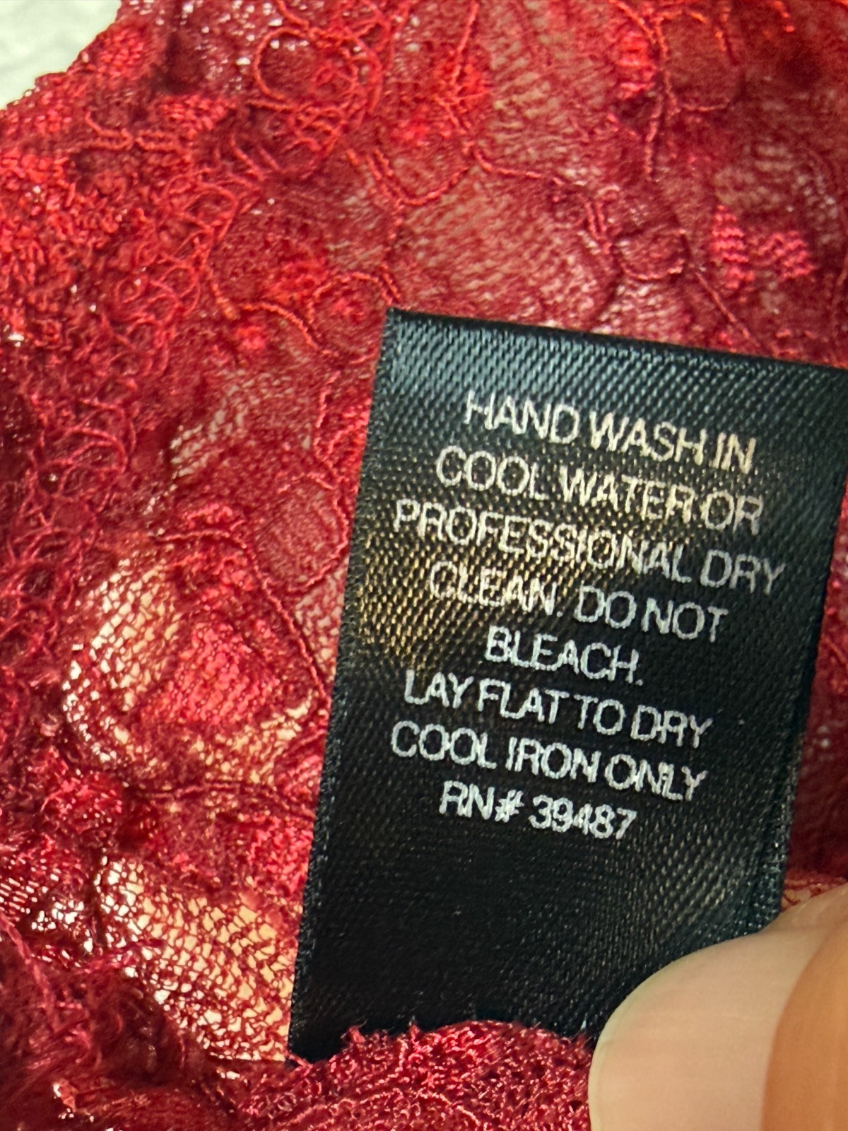 Vintage Ann Ferriday Red Corset Top Blouse Lace Beaded Rare Romantic Y2K Small