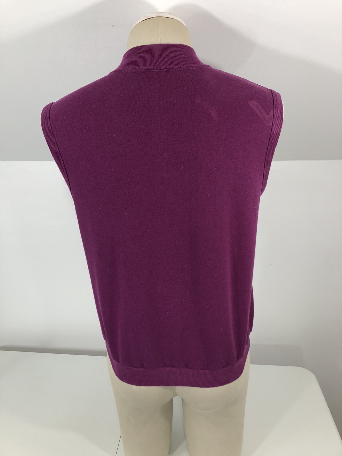 Vintage NIKE Adult S/M Full Zip Sweatshirt Vest Shirt Top Active Retro 70s 80s