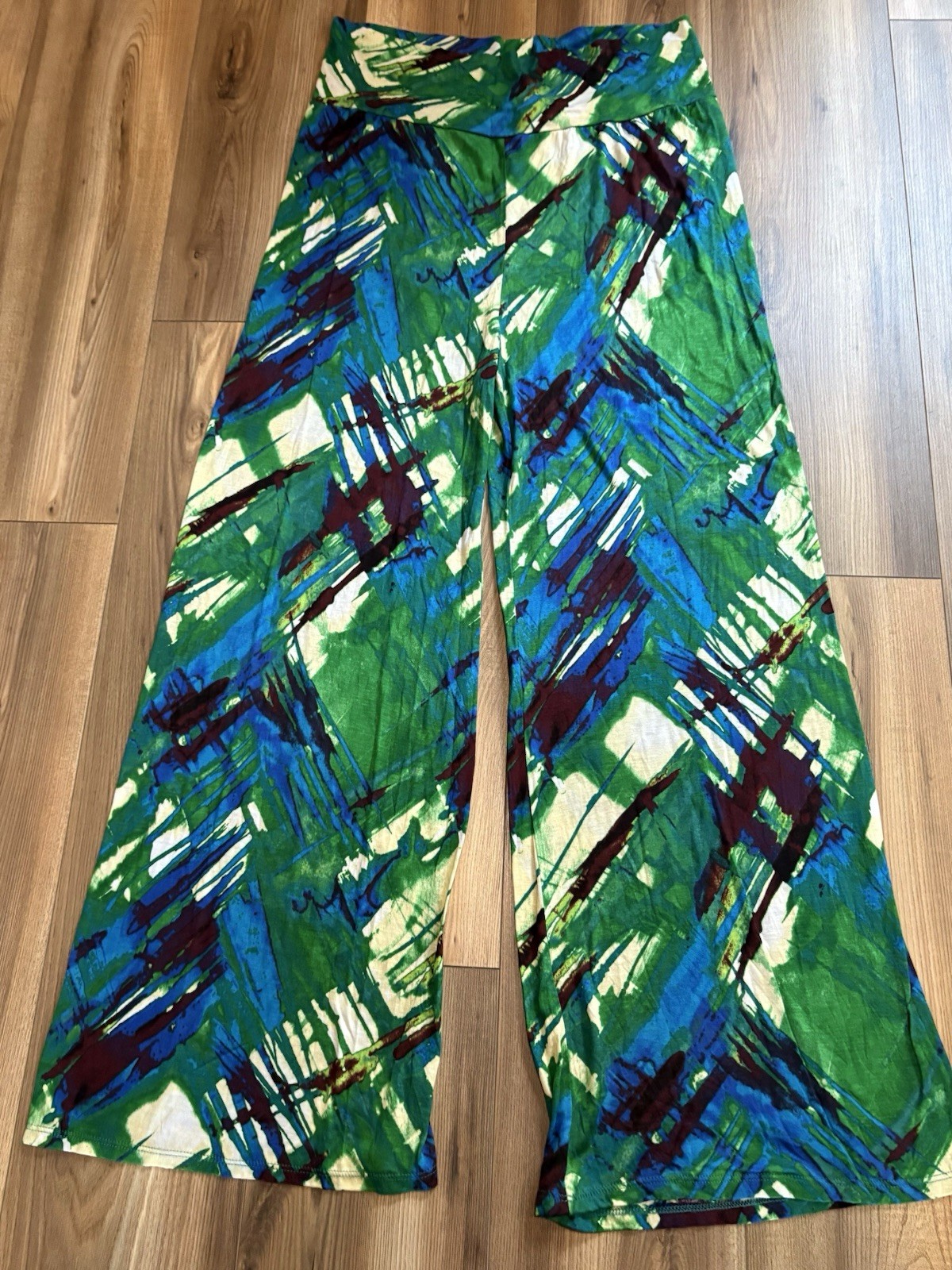 Chokolate Vintage Hippy Chic Plaza Pants Sz 1X Halloween Costume Retro