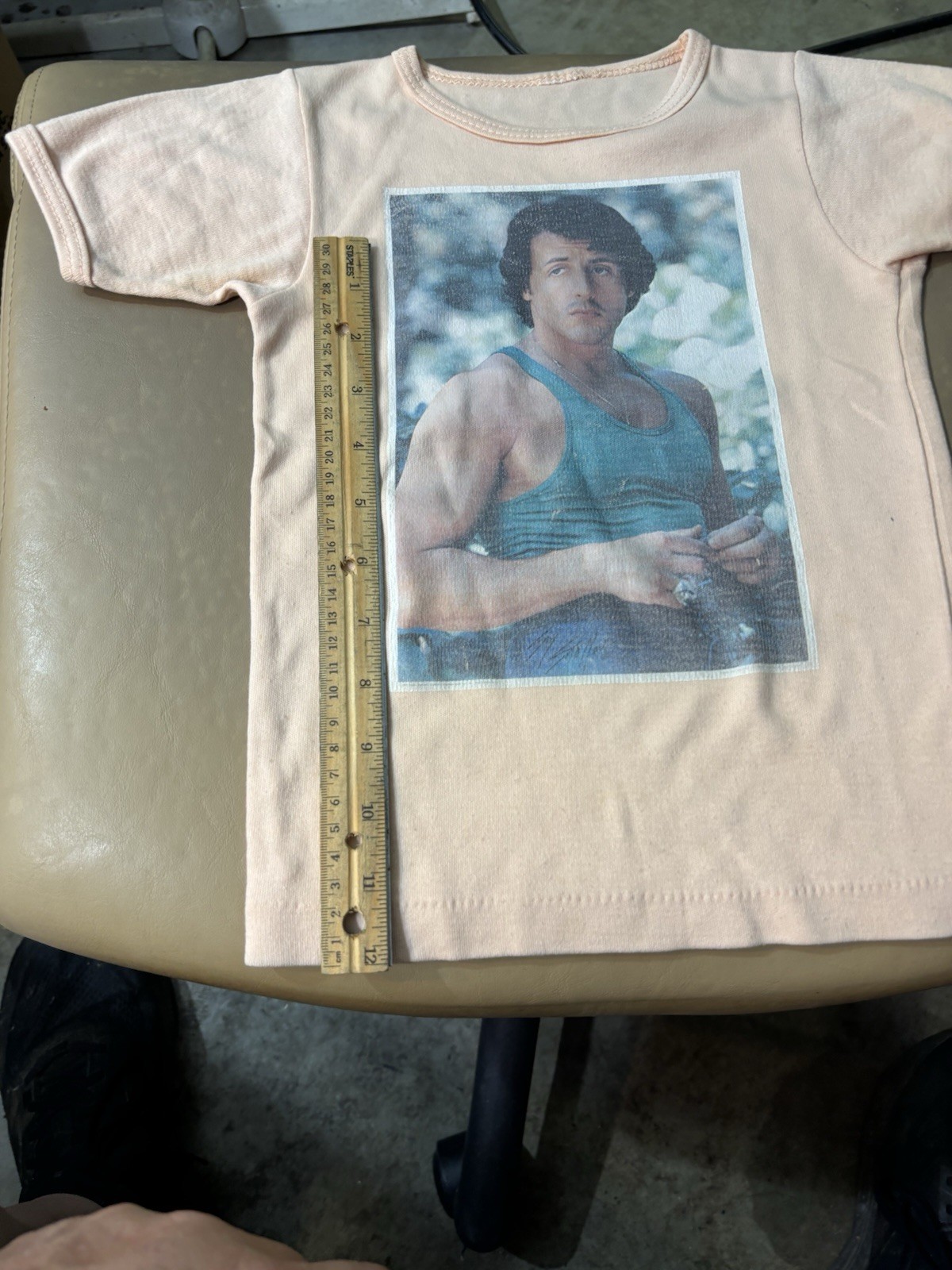 VTG 70s 80s Rocky Movie Promo T Shirt Iron Graphic Women’s M Boxing Stallone