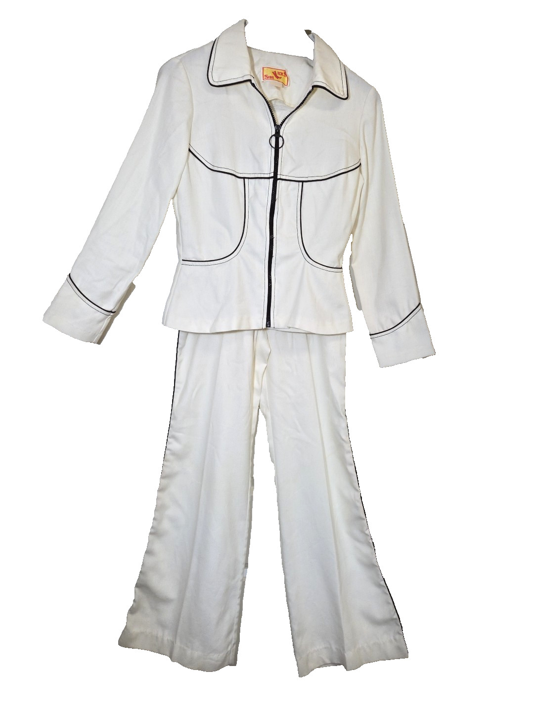 Vintage SIDE KICKS Western Suit Flare Pants Jacket Size 9 Women Equestrian 1970s