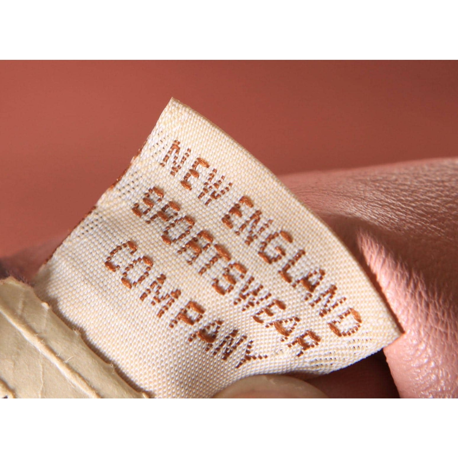 1970s Pink Leather Cream Fox Fur Trench Coat by New England Sportswear Company