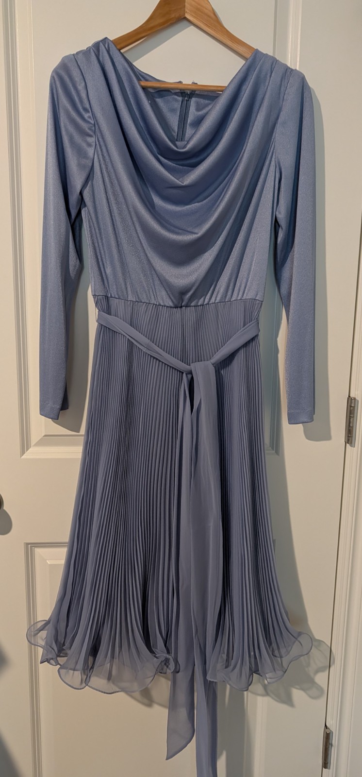 Vintage Miss Elliette Blue Chiffon Dress size 12