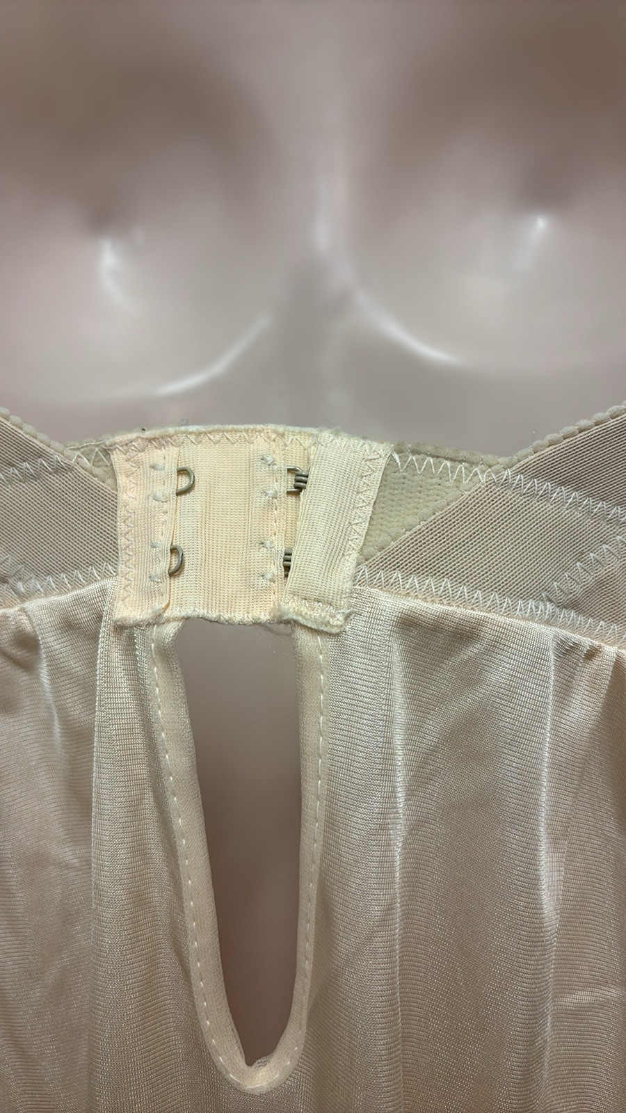Vintage BACKTALK Young Smoothie Strouse Adler Lace Bustier Bra Dress Slip 34B