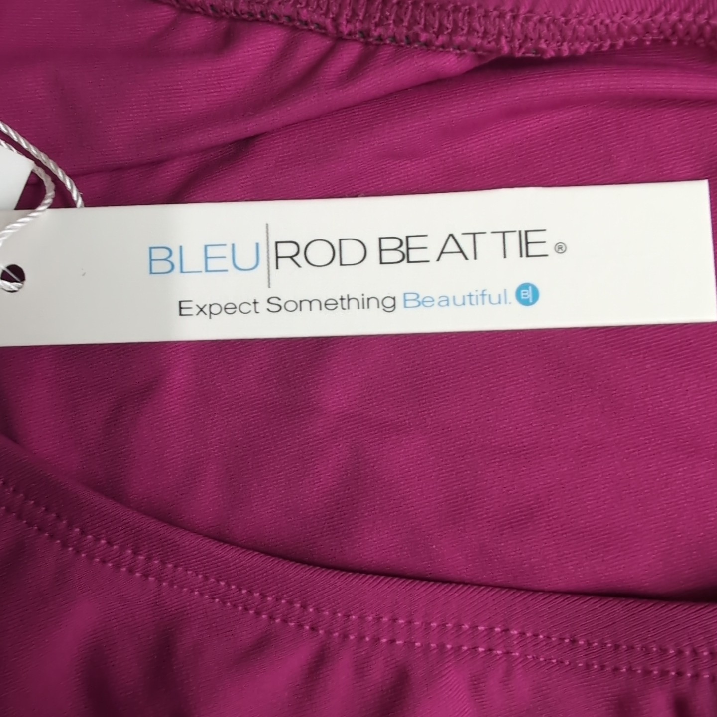 Blue Rod Beattie Women Bikini Bottom Size 14 Plus Size Waist 36 in. Maroon S-173