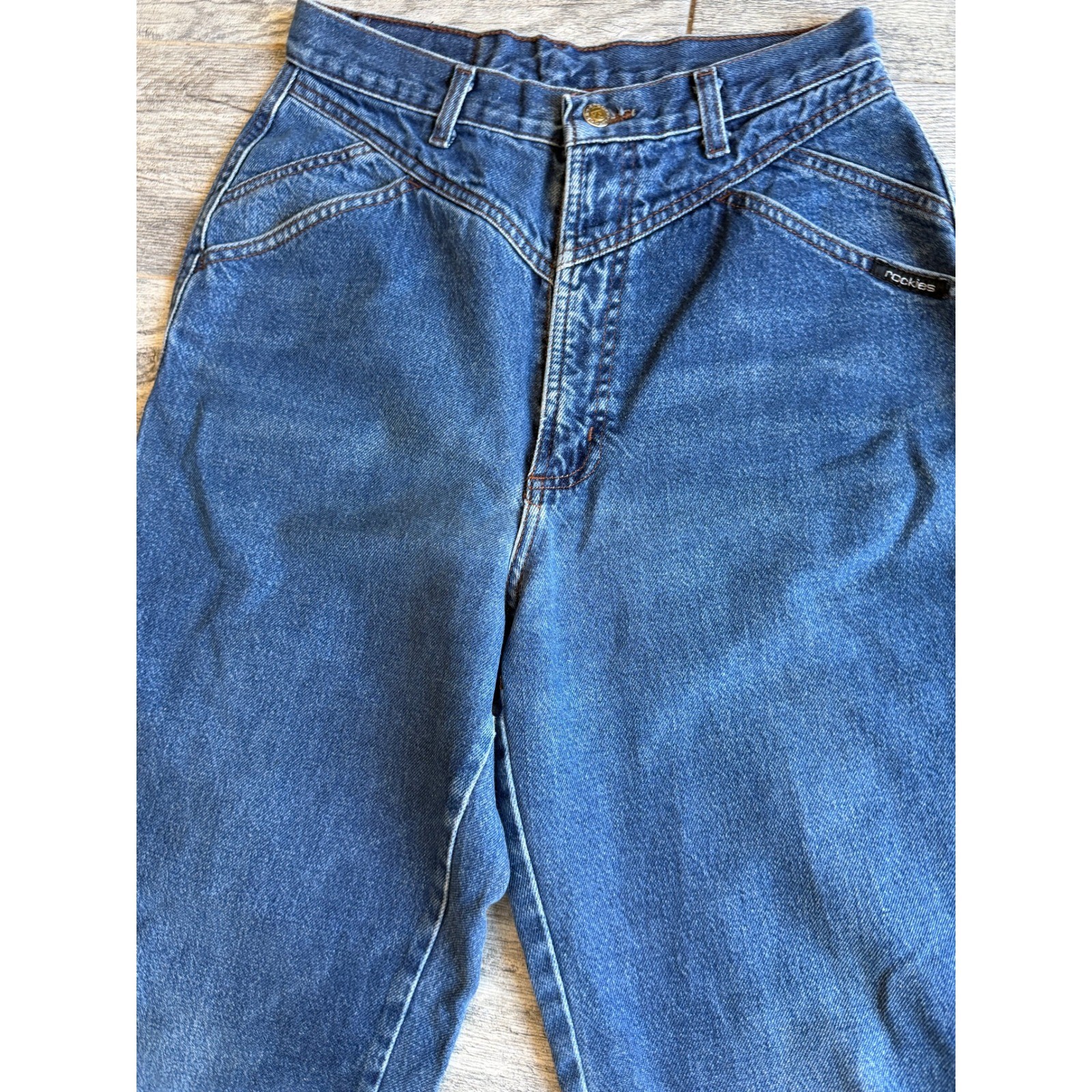 Rocky Mountain Western Jeans 11 / 12 High Waist Yoke Mom Denim Womens vintage