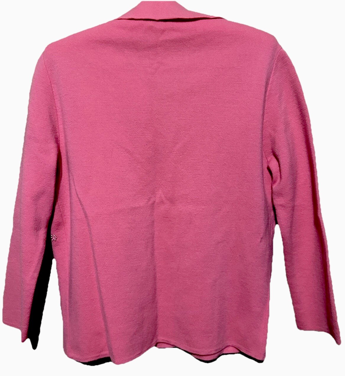 Amalfi Imports Sweater S Vintage Embroidery Beads Pink Italy Rockabilly Cardigan