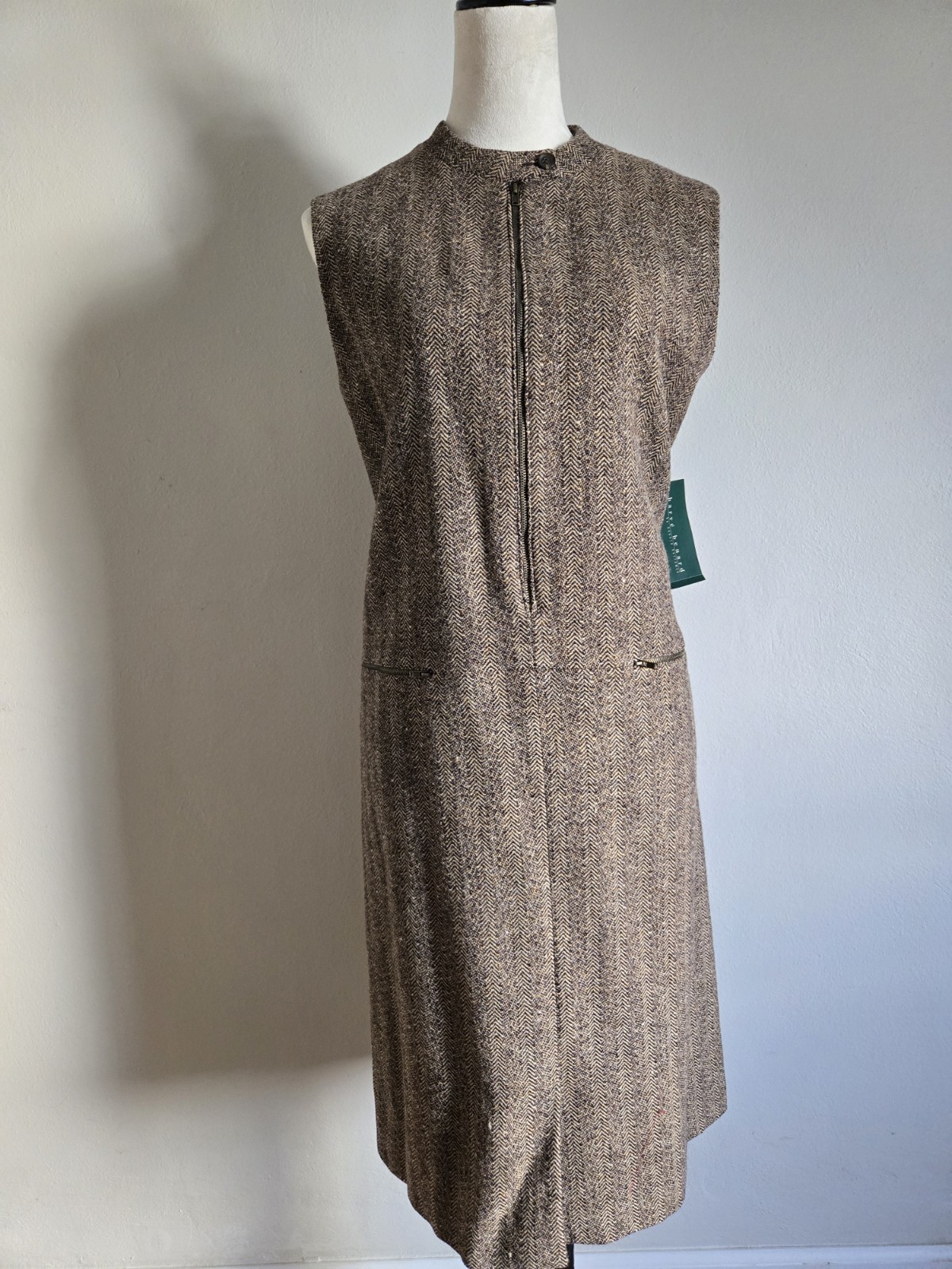 Harve Benard byBenard Holtzman/jumperDres/vintage/women/size12/wool/brown/pocket