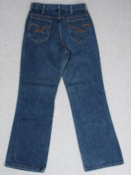 II05408 COOL VINTAGE 1970s ***BOOT CUT** WOMENS JEANS 27×29; REALLY NICE!