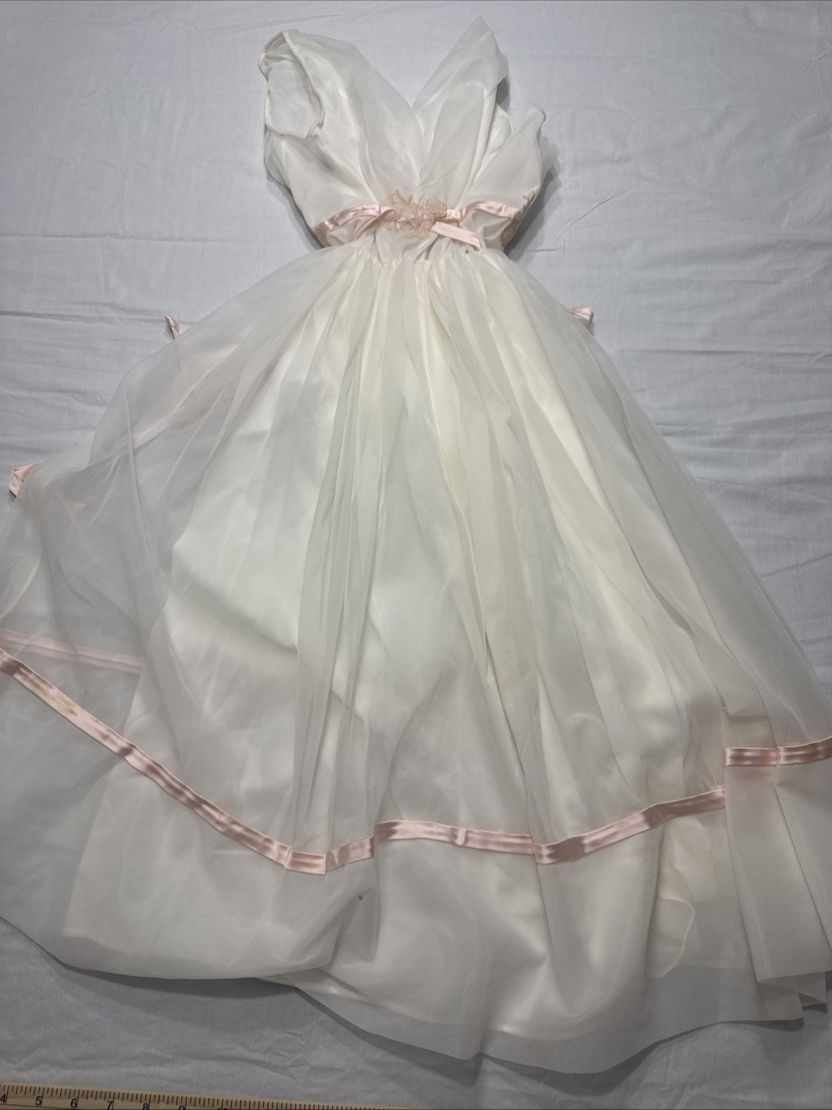 Vintage 1950s Eyeful by the Flaums Sheer Chiffon Nightgown