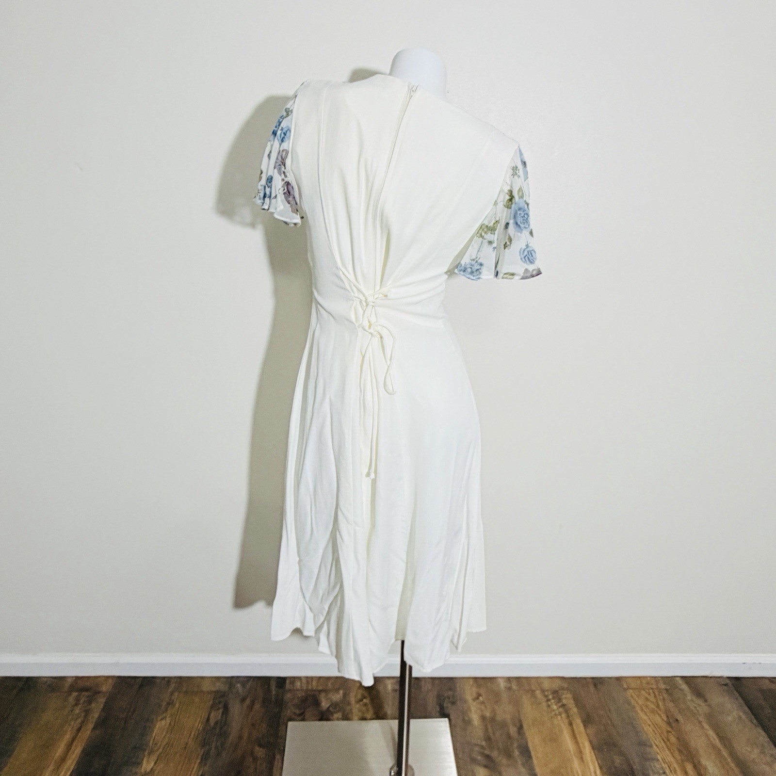 Vintage French Country Provincial romantic wedding dress size small medium 7/8