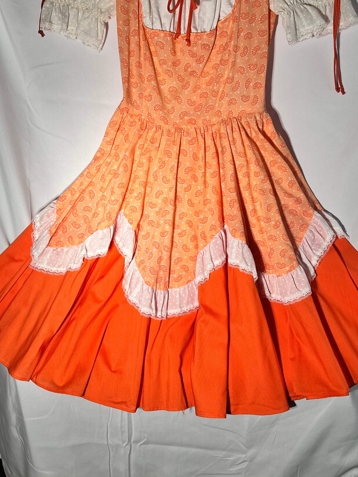 Vintage Square Dancing Dress – Partner Please- size 8 – women’s dress
