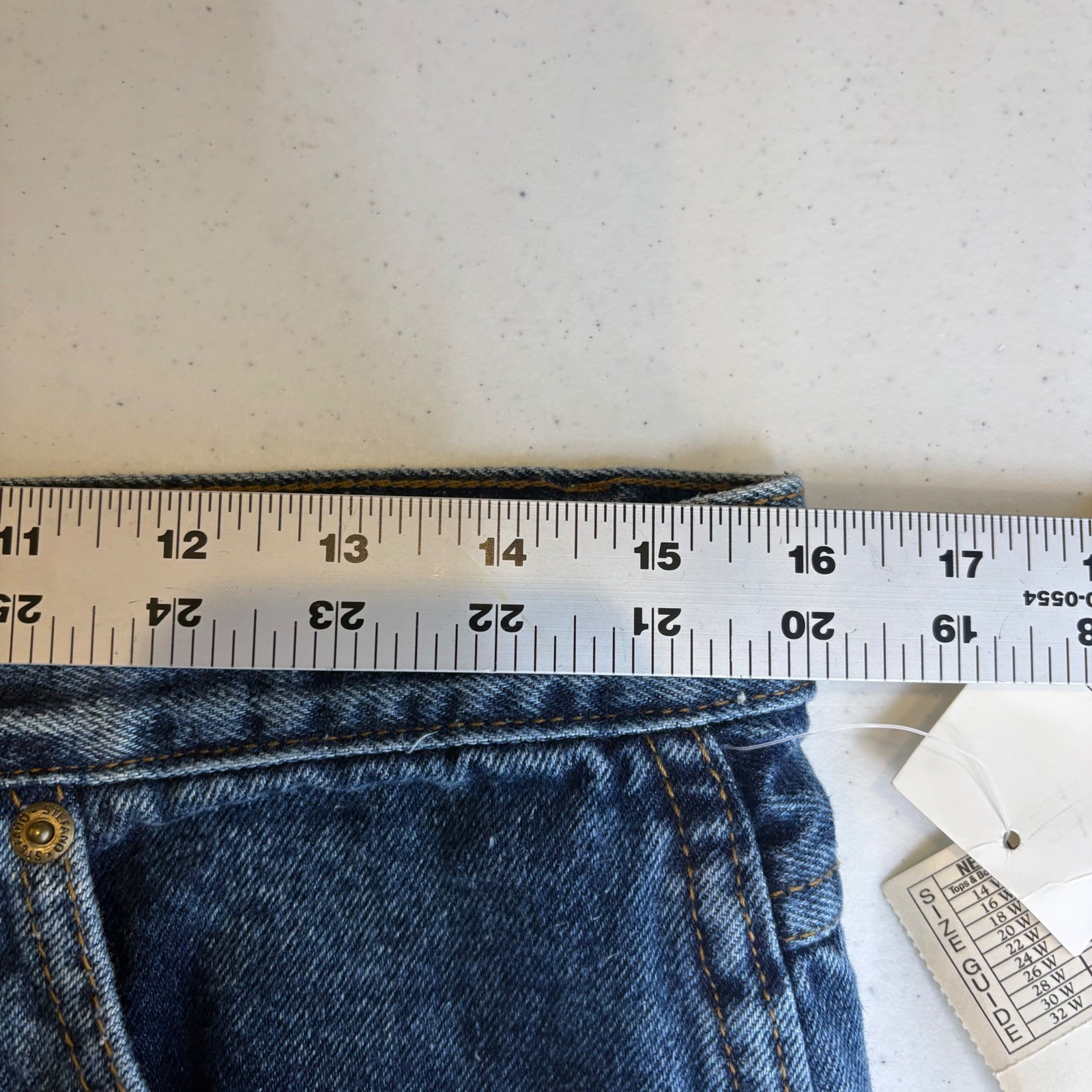 Stefano World Wide Vintage 90s High Waisted Mom Jeans Dark Wash Tapered Size 18