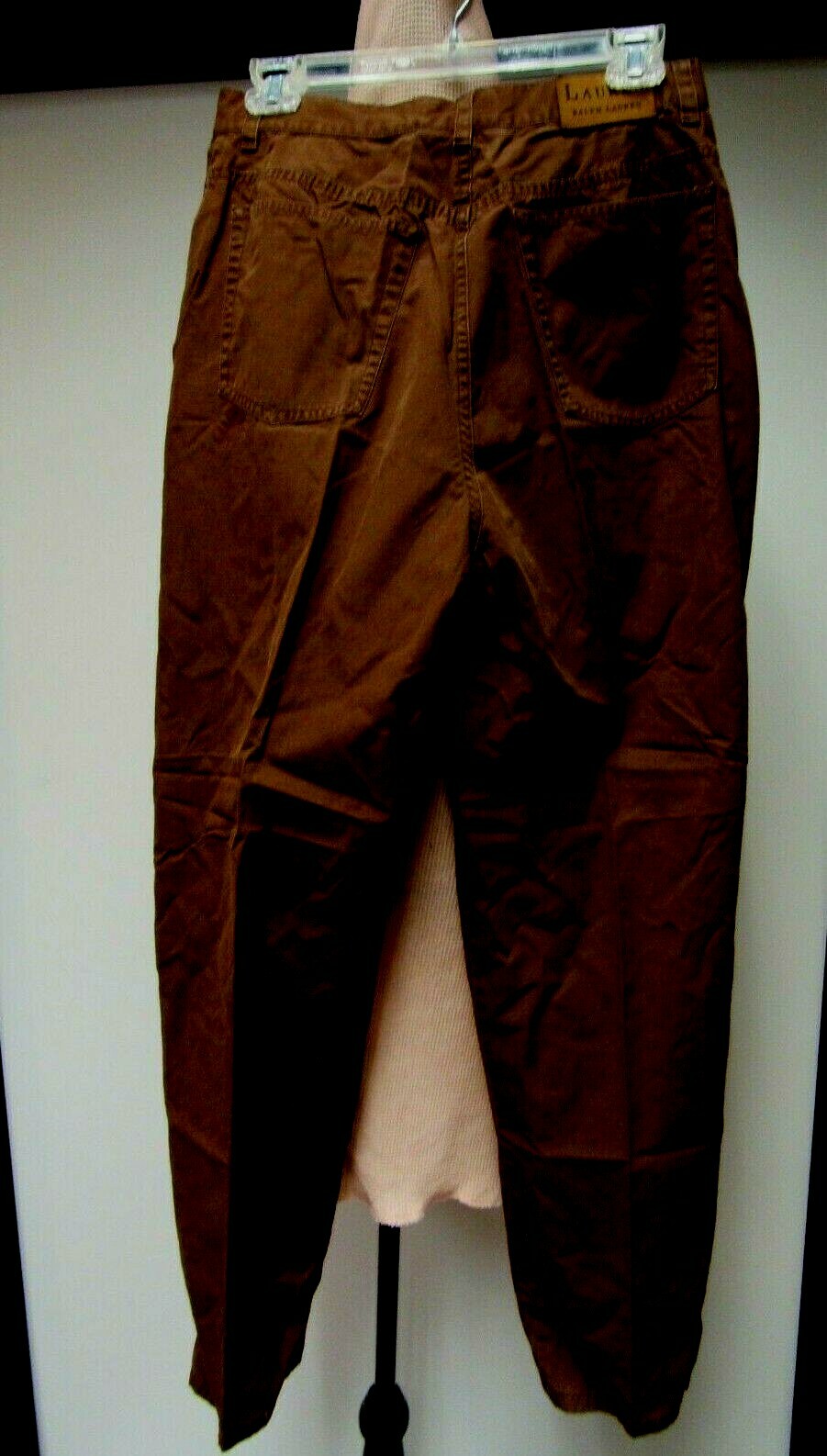 VTG LAUREN RALPH LAUREN Cotton Jeans Pants Chocolate Brown 30 1/2 x 30 10 M