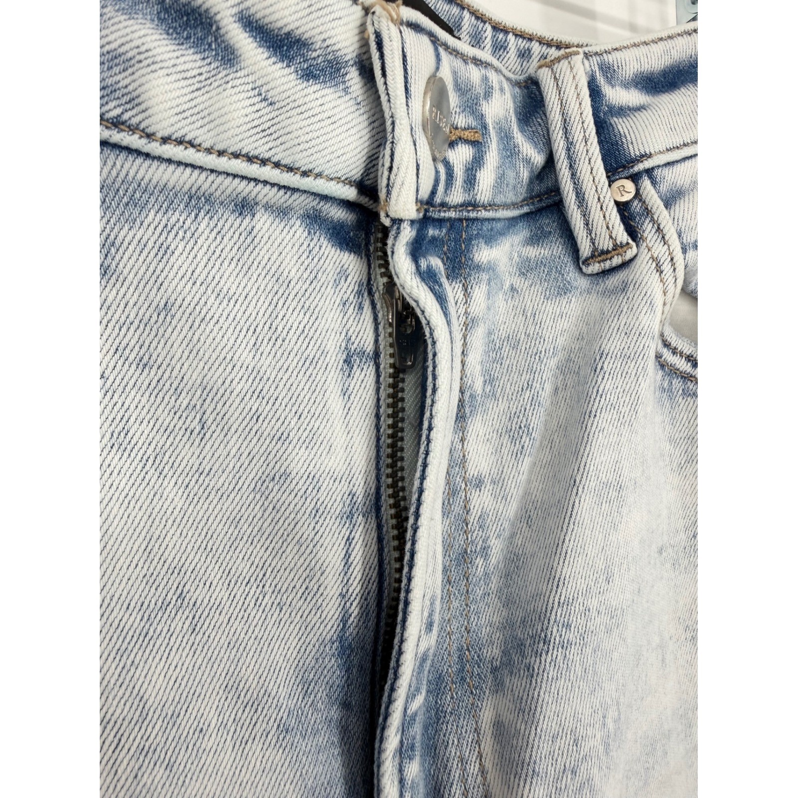 Risen Women Jeans 11 30 Distressed Wide Leg Y2K Boho Festival Country Western