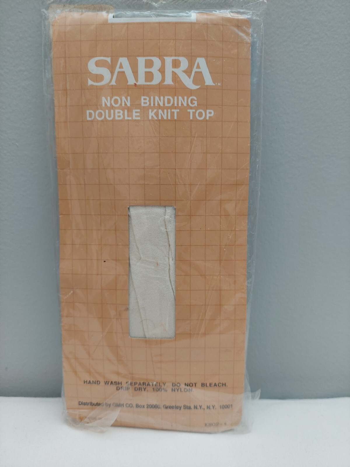 Vintage Pantyhose Sabra Opaque Knee Highs Color Off White BKNE01