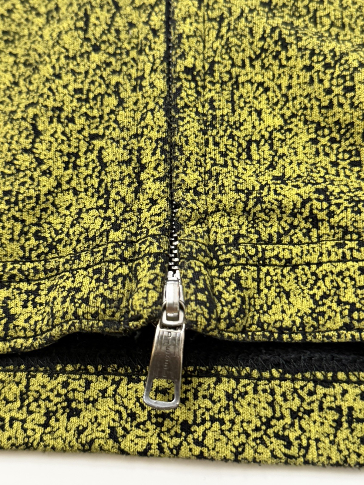 vintage 90s Diesel women’s Sleeveless Hoodie Dress Yellow & Black Gradient – CS