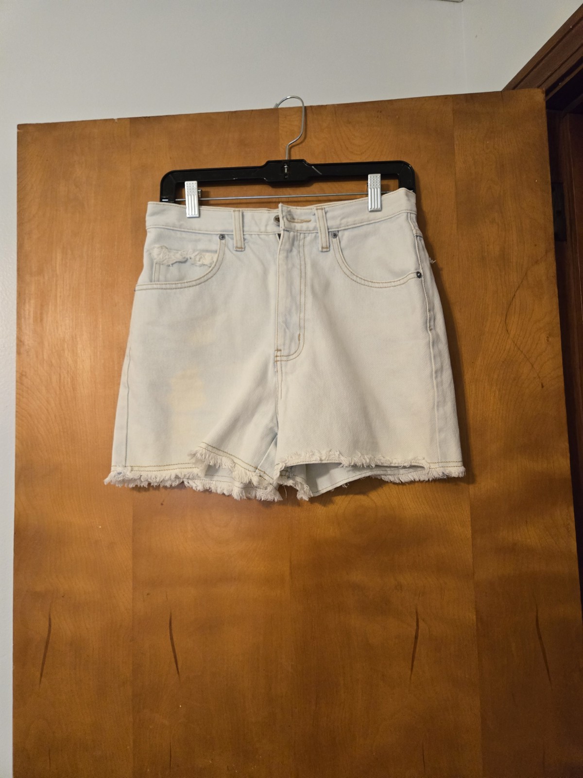 Vintage No Excuses Light Wash Denim Jean Shorts Size 11/12