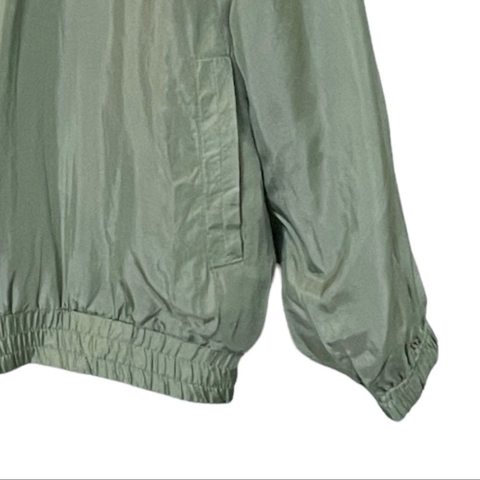 Vintage Y2K Maurada 100% Silk Beaded Lace Tracksuit Set XL Sage Jogger Jacket