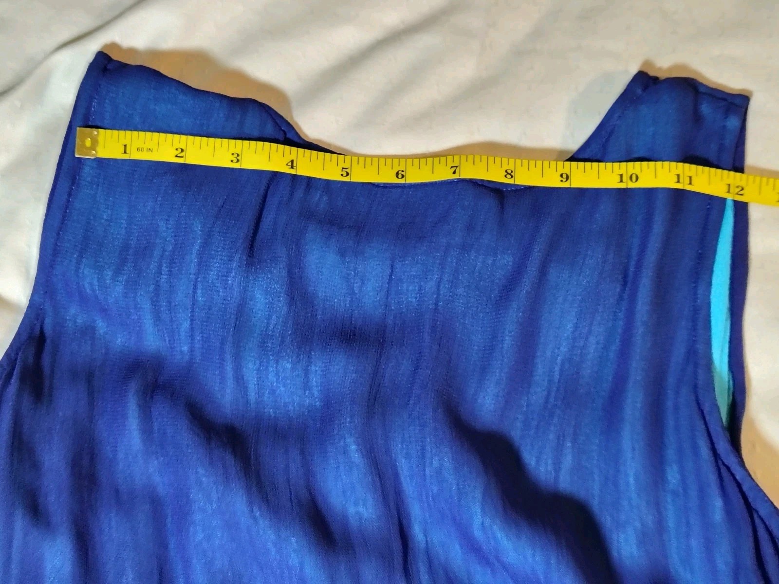 Vintage Phool Maxi Dress Women Small Blue Overlay Embroidered Fairy Boho Hippie