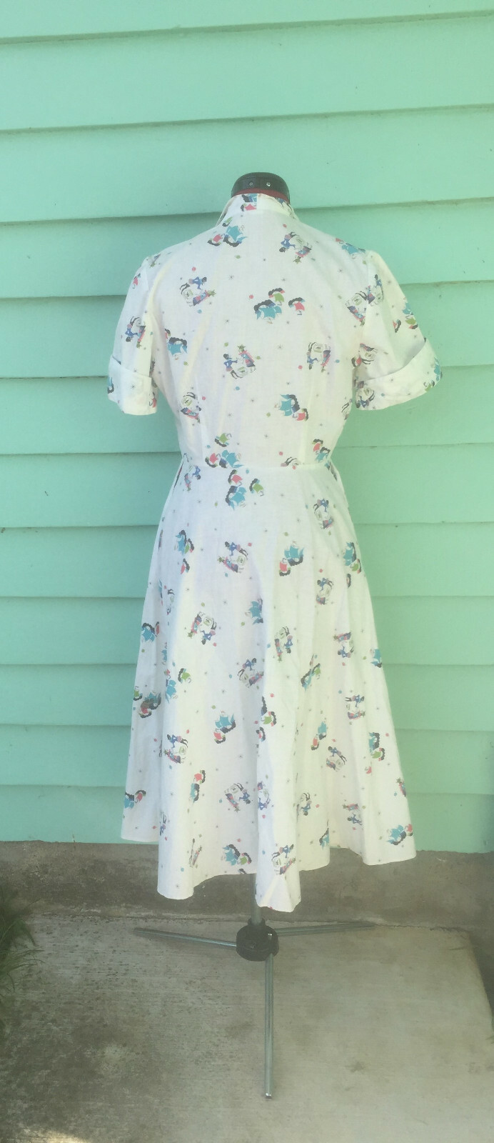 vintage 1940’s wrap dress swing rockabilly