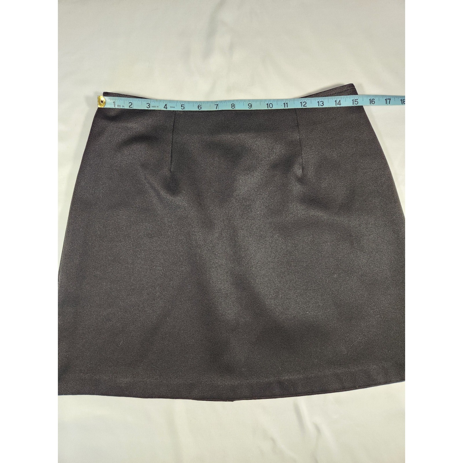 Vintage 1980s Wrapper Women’s Black Short A-Line Skirt Size 13/14 Juniors