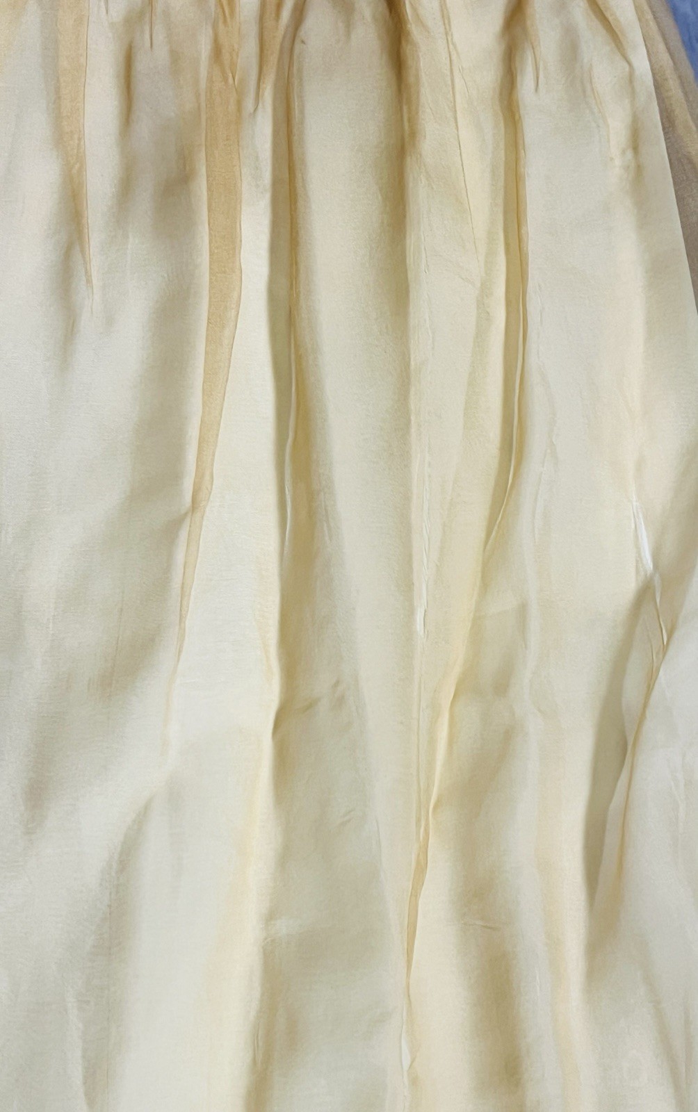Vintage 1970s Kiki Hart Floral Watercolor Silk Chiffon Romantic Dress NWT Size S