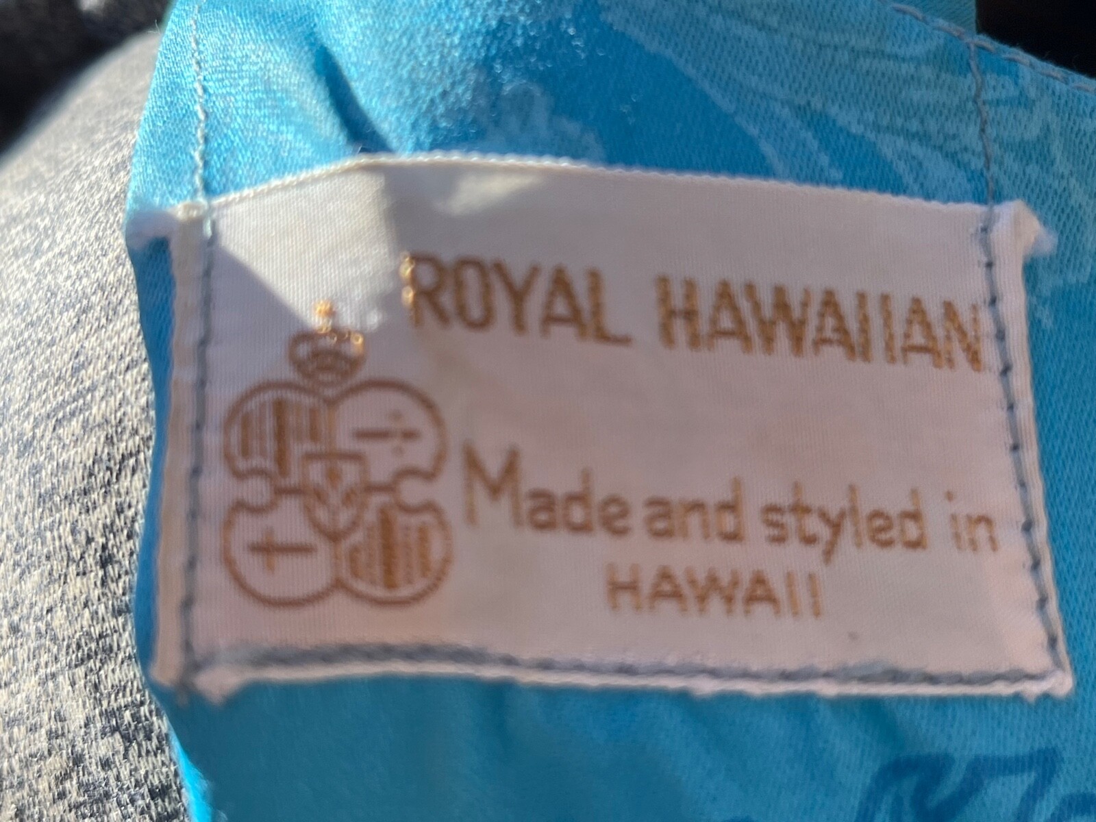 Vintage 1960’s MOD Royal Hawaiian Turquoise Blue Silk Cotton Mini Dress US 4-6 S