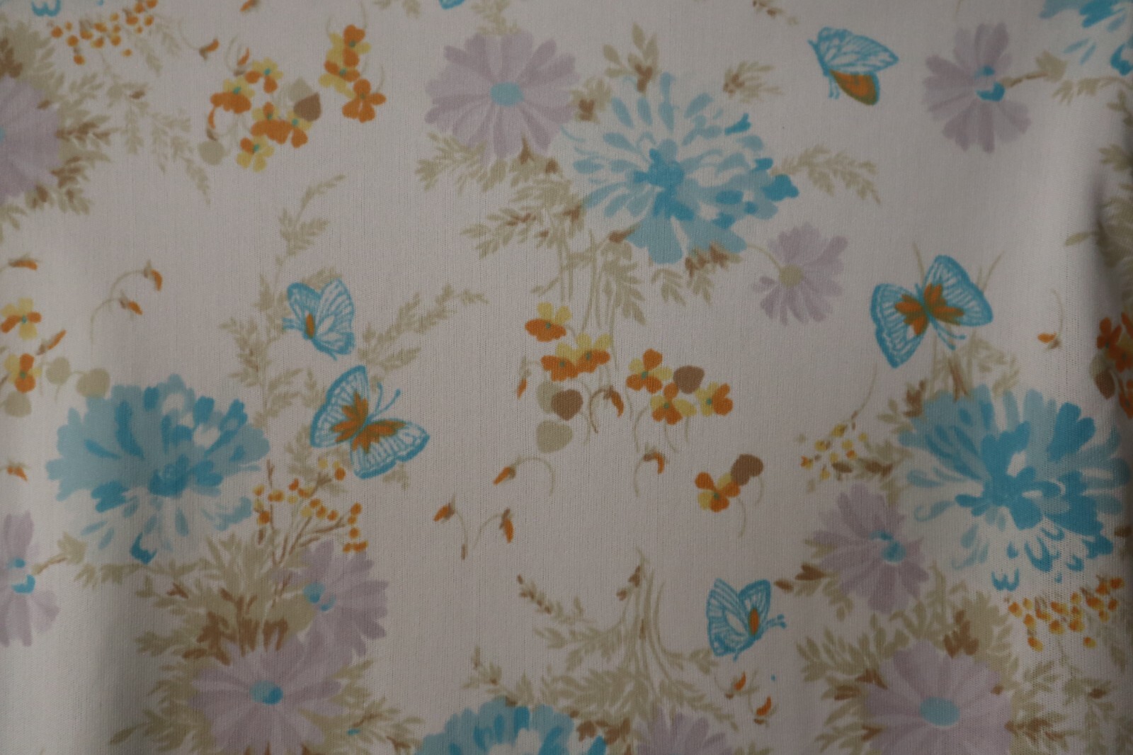 Vintage 1970s ECCOBAY long sleeve floral button up blouse size 13-14 (USA)