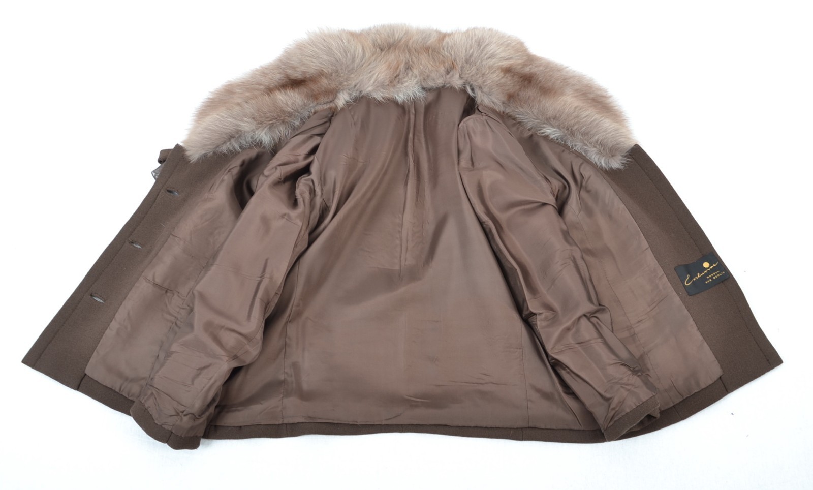 A3963 Vintage Ladies Short Jacket With Real Fox Collar 50s 60s