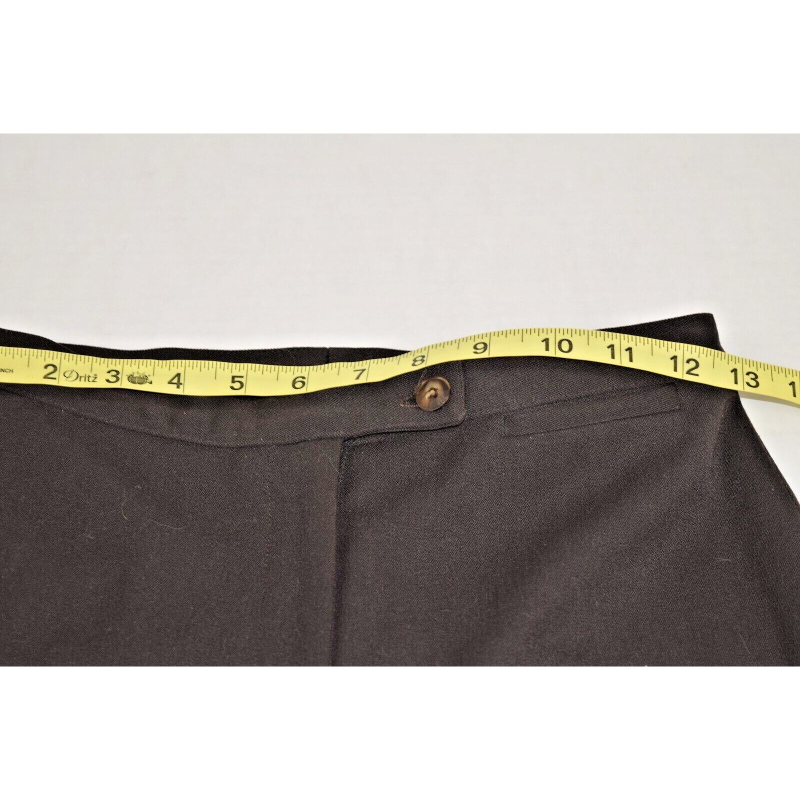 Vintage Pants Smooth Petites Size 2P W26 L28 80s Black Soft Stretch Made USA