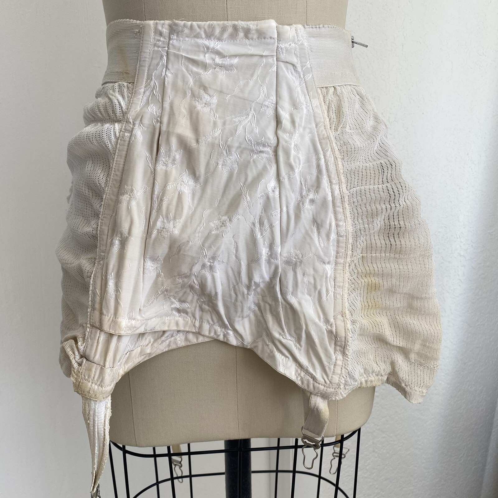 Vtg 50’s 1950s Bestform Girdle Corset Off White 23″ READ